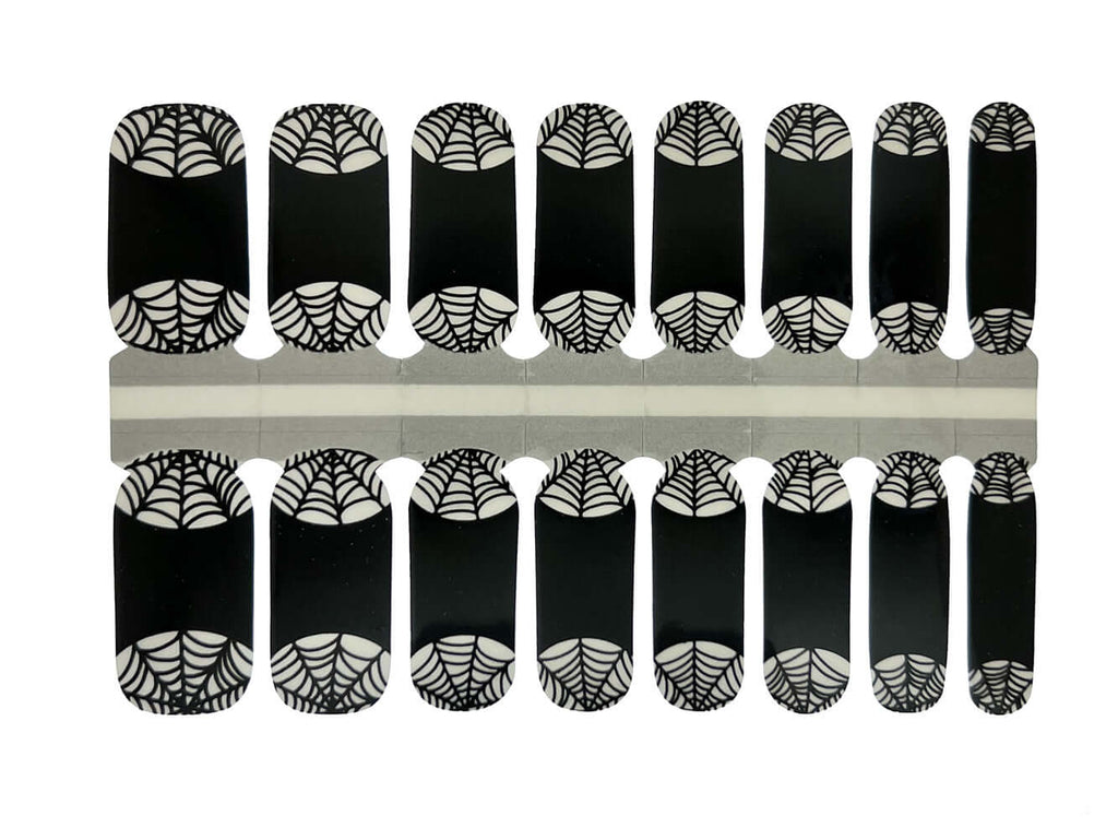 Black & White Spiderweb - Nail Wrap Set