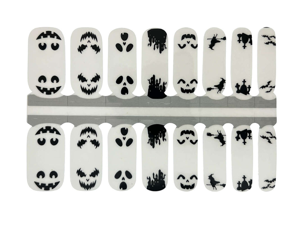 Black & White Halloween - Nail Wrap Set