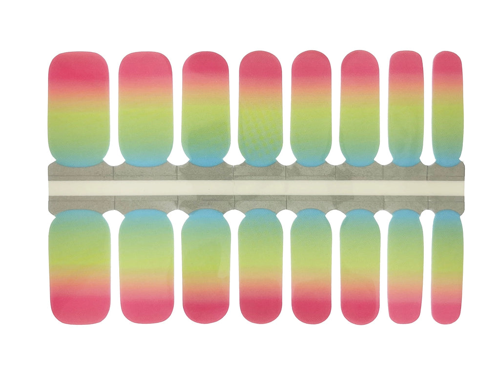 Ombre Pastel Rainbow - Nail Wrap Set