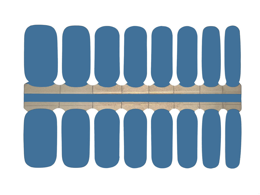 Solid Aegean Blue - Nail Wrap Set