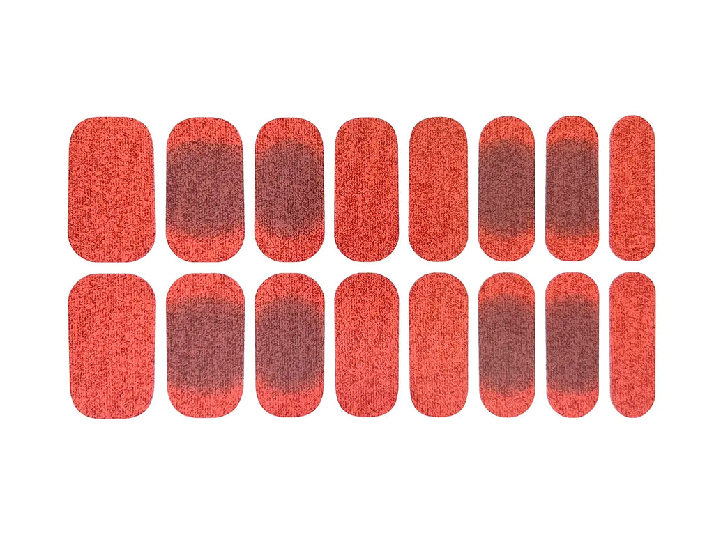 Ombre Red Glitter - Nail Wrap Set