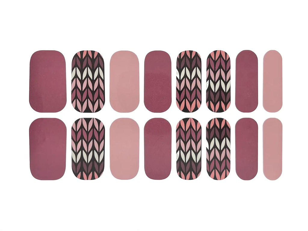 Tulip in Shades of Purple  - Nail Wrap Set