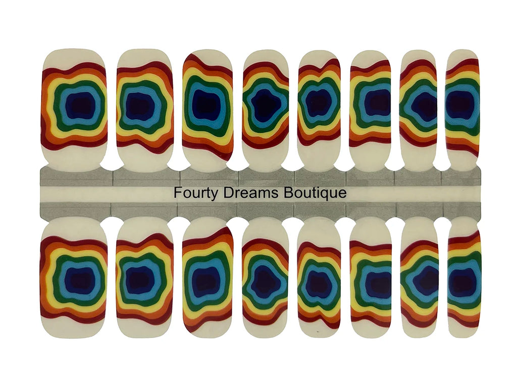 Rainbow Jawbreaker - Nail Wrap Set