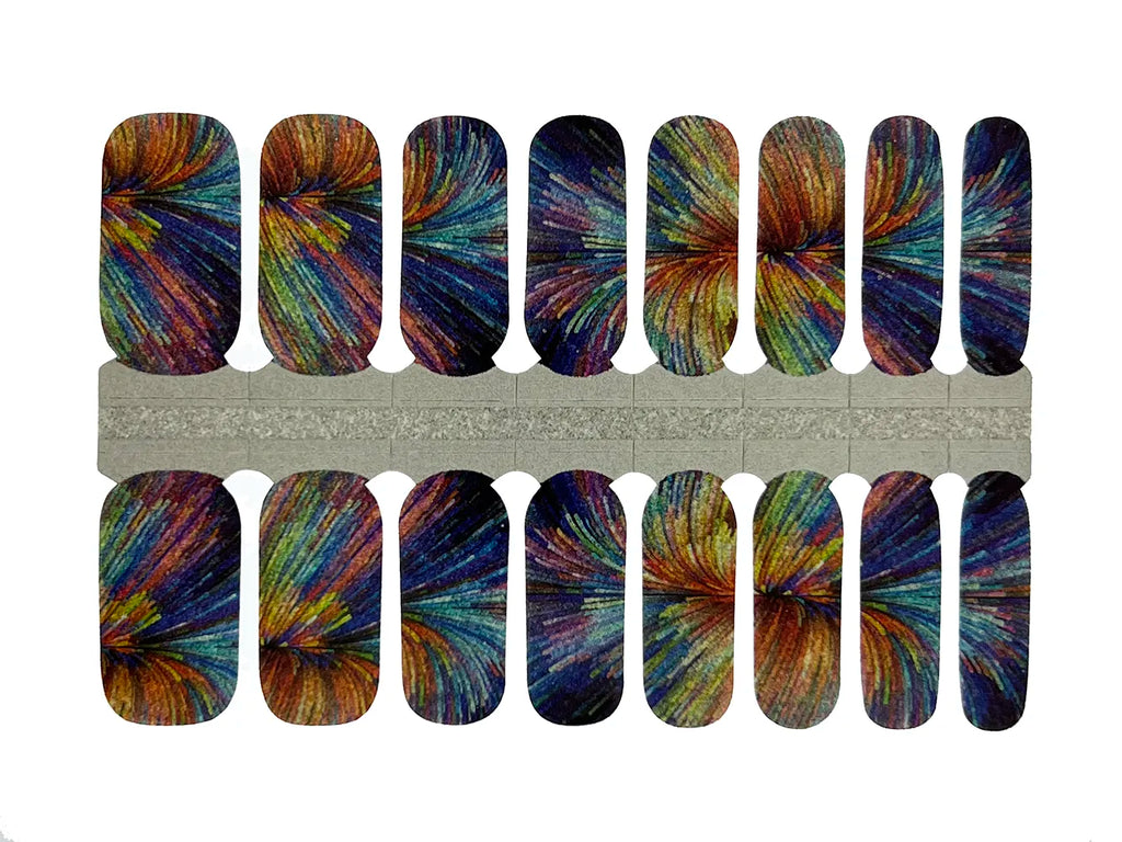 Multicolor Sparkle Explosion - Nail Wrap Set